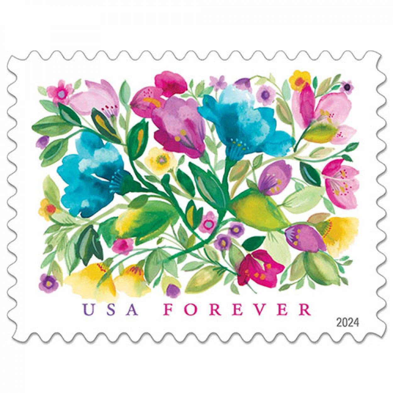 2024 USPS Celebration Blooms Forever Stamps