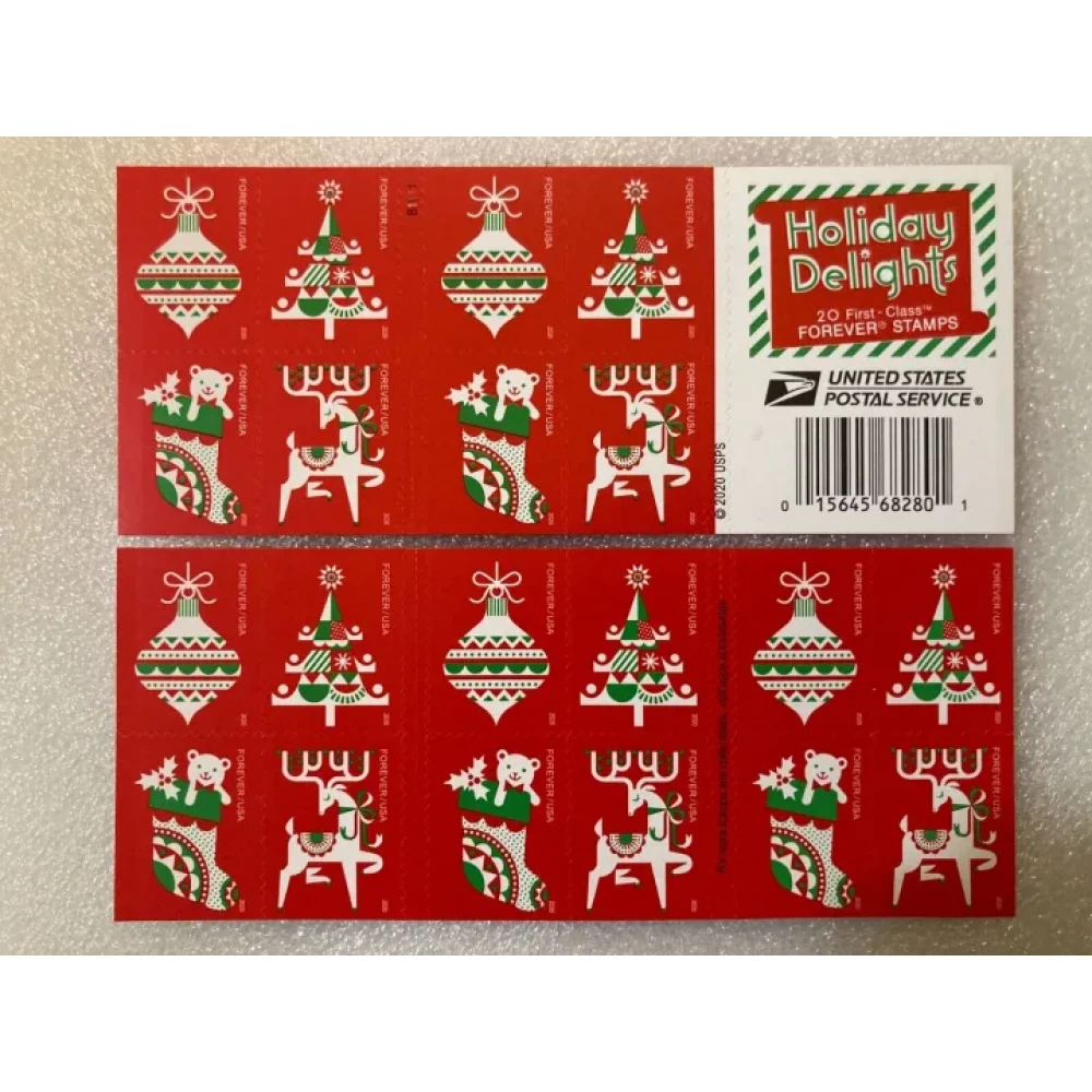 (2020) USPS Holiday Delights Forever Stamps
