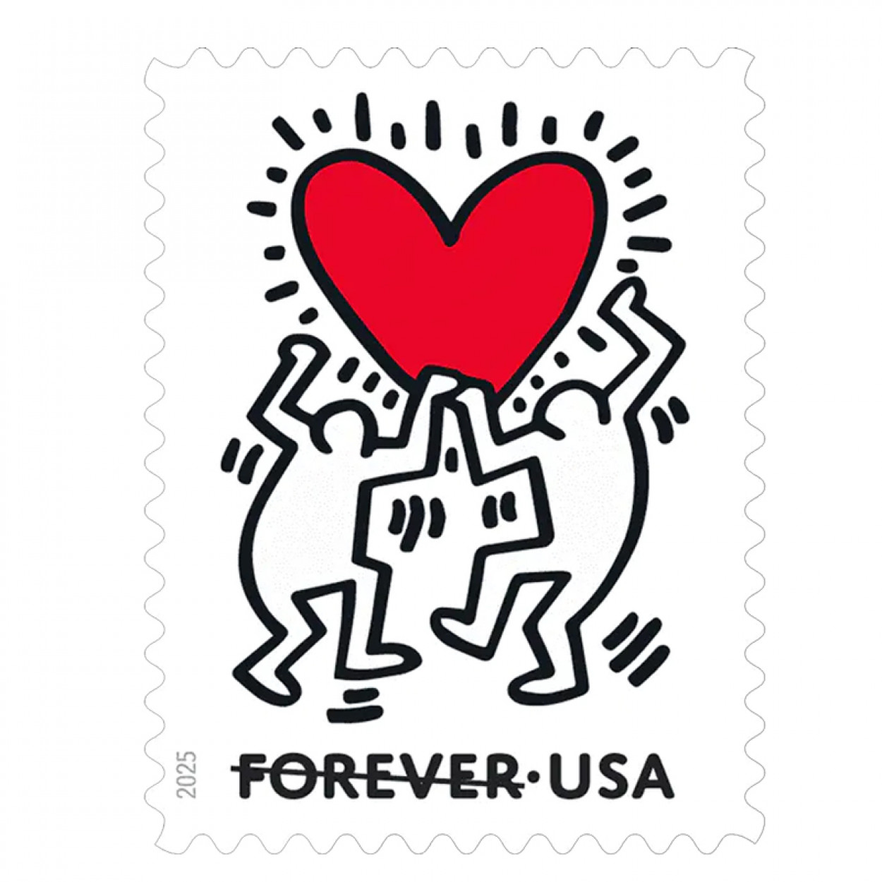 Love 2025 Stamps, Sheet of 20 Forever